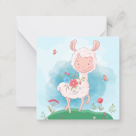 Llama Mitteilungskarte (Vorderseite)