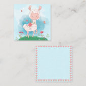 Llama Mitteilungskarte (Vorne/Hinten)