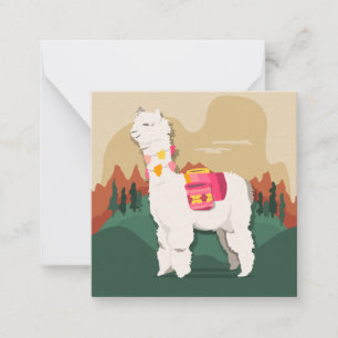 Llama Mitteilungskarte