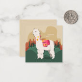 Llama Mitteilungskarte (Vorderseite/Rückseite Beispiel)