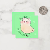 Llama Mitteilungskarte (Vorderseite/Rückseite Beispiel)