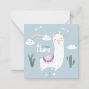 Llama Mitteilungskarte