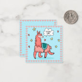 Llama Mitteilungskarte (Vorderseite/Rückseite Beispiel)