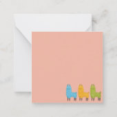 Llama Mitteilungskarte (Rückseite)