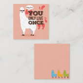 Llama Mitteilungskarte (Vorne/Hinten)