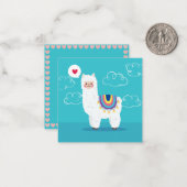 Llama Mitteilungskarte (Vorderseite/Rückseite Beispiel)