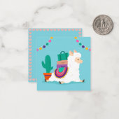 Llama Mitteilungskarte (Vorderseite/Rückseite Beispiel)