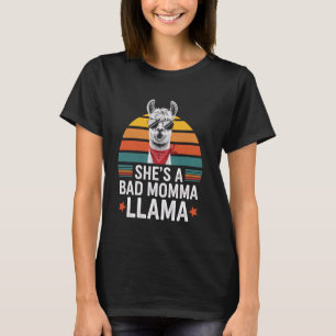 Llama Momma Funny Animal Lover Mama Geschenk T-Shirt