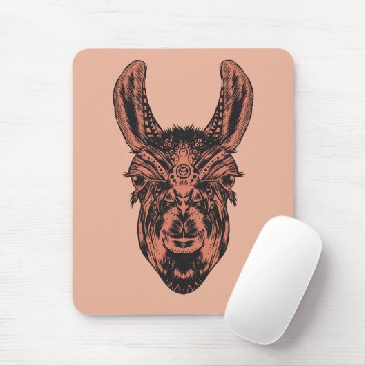 Llama Mousepad (Mit Mouse)