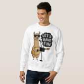 Llama Music Party Sweatshirt (Vorne ganz)