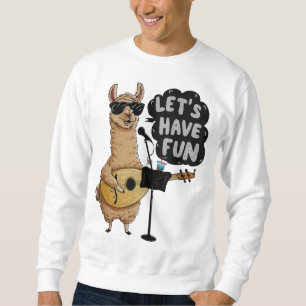 Llama Music Party Sweatshirt