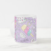 Llama-Muster 1 Mattglastasse (Vorderseite Links)