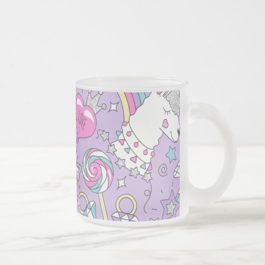 Llama-Muster 1 Mattglastasse (Rechts)