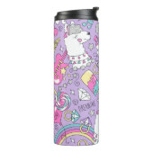 Llama-Muster 1 Thermosbecher (Nach links gedreht)