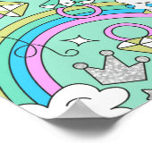 Llama-Muster 2 Poster (Ecke)