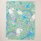 Llama-Muster 2 Sherpadecke (Vorderseite)