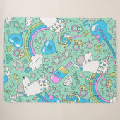 Llama-Muster 2 Sherpadecke (Vorderseite (Horizontal))
