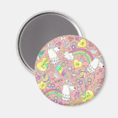 Llama-Muster 3 Magnet (Vorderseite/Rückseite)