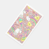 Llama-Muster 3 Serviette (Ecke)