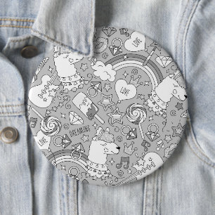 Llama-Muster 4 Button