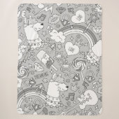 Llama-Muster 4 Sherpadecke (Vorderseite)