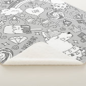 Llama-Muster 4 Sherpadecke (3/4)