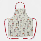 Llama-Muster Cute Whimsical Schürze (Vorderseite)