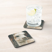 Llama Nah hoch Getränkeuntersetzer (Rechte Seite)