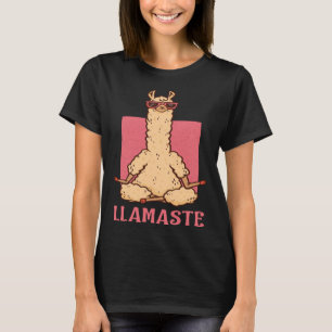 Llama Namaste Yoga Mama Chakra Women's Workout Mot T-Shirt
