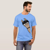 Llama Nerd Cool Alpaca Peeking Sunglasses Bow Tie T-Shirt (Vorne ganz)