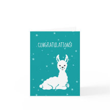 Llama New Baby gratuliert Cards