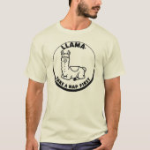 Llama Nickerchen Wisdom T-Shirt (Vorderseite)