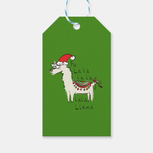 Llama Niedlich Funny Christmas Holiday Geschenkanhänger (Vorderseite)