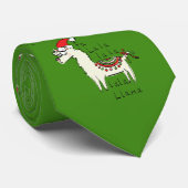Llama Niedlich Funny Christmas Holiday Krawatte (Gerollt)