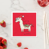 Llama Niedlich Funny Christmas Holiday Serviette (Beispiel)
