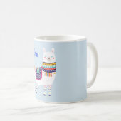 Llama Niedlich Individuelle Name Kaffeetasse (VorderseiteRechts)