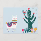 Llama Niedlich Postkarte (Vorderseite)
