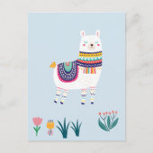 Llama Niedlich Postkarte (Vorderseite)