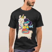 Llama Niedlich Style Alpaca Grafik Plus Größe 1 T-Shirt (Vorderseite)