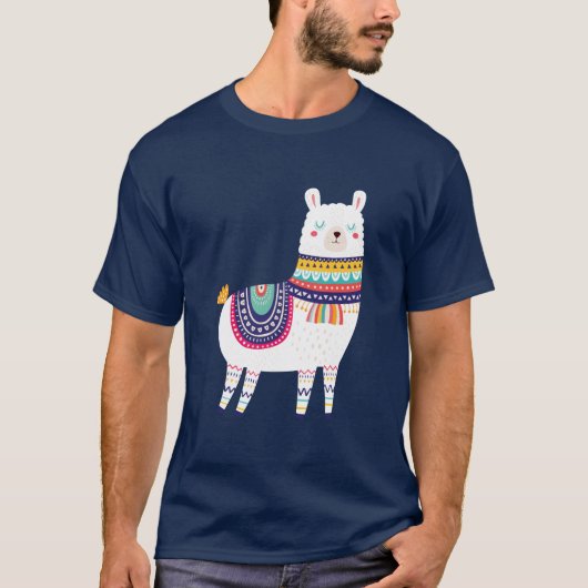 Llama Niedlich T-Shirt (Vorderseite)