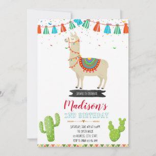 Llama niedliche Party Einladung