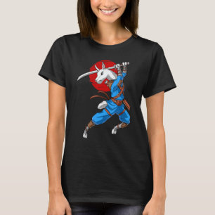 Llama Ninja Alpaka Samurai Kung Fu Kampfsport K T-Shirt