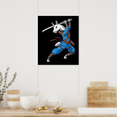 Llama Ninja Samurai Poster (Küche)