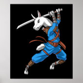 Llama Ninja Samurai Poster (Vorne)