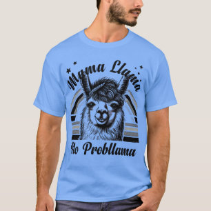 Llama No Probllama Funny Niedliches Design T-Shirt
