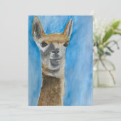 Llama notecard dankeskarte (Stehend Vorderseite)