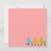 Llama Notizkarte Feiertagskarte (Rückseite)