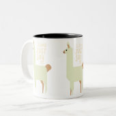 Llama nur sagen zweifarbige tasse (Vorderseite Links)