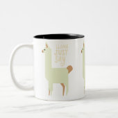 Llama nur sagen zweifarbige tasse (Links)