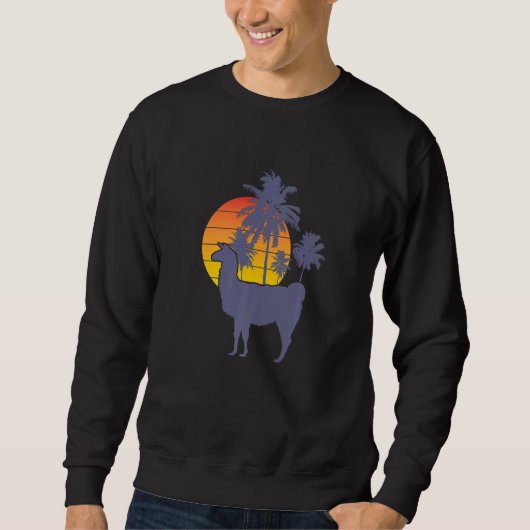 Llama on the Beach Sweatshirt (Vorderseite)
